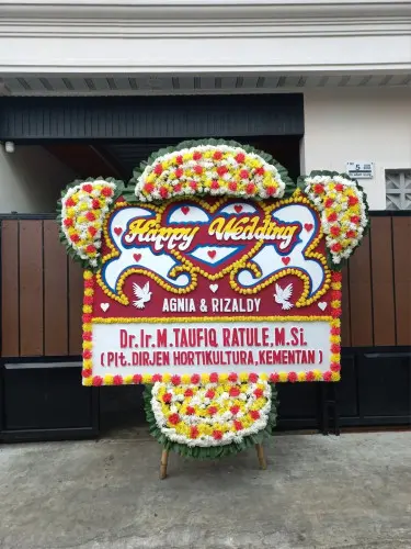Papan Bunga Pernikahan pangkal pinang