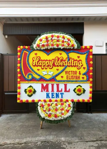 Papan Bunga Pernikahan pangkal pinang